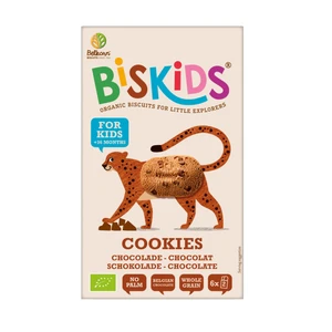 Sušienky celozrnné detské s belgickou čokoládou 36M+ 120 g BIO   BISKIDS