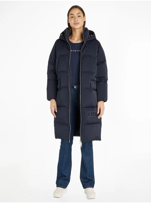 Dark blue women's down coat Tommy Hilfiger