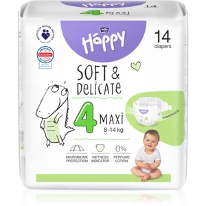 BELLA Baby Happy Soft&Delicate Size 4 Maxi jednorazové plienky 8-14 kg 14 ks