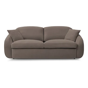 Brązowa rozkładana sofa 235 cm Cezanne – Bobochic Paris