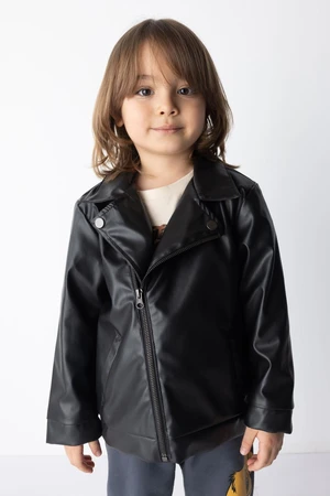 DEFACTO Baby Boy Faux Leather Coat