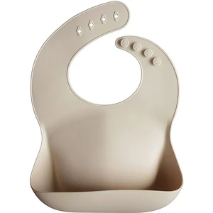 Mushie Silicone Baby Bib bryndák Shifting Sand 1 ks