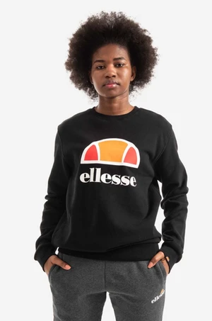 Mikina Ellesse dámská, černá barva, s potiskem, SRK12902-BLACK