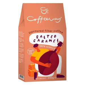 COFFEEWAY Salted caramel mletá káva 200 g