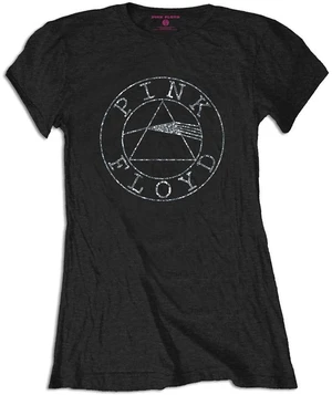 Pink Floyd Camiseta de manga corta Circle Logo Womens Black M