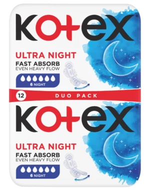 KOTEX UT Night double 12 ks