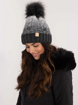 Dark gray winter hat RUE PARIS