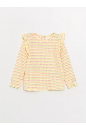 LC Waikiki Crew Neck Long Sleeve Striped Baby Girl T-Shirt