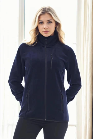 80514 Dewberry Full Zipper Fleece Jacket-NAVY BLUE