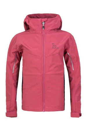 Girl's softshell jacket Hannah CAPRA JR baroque rose/india ink