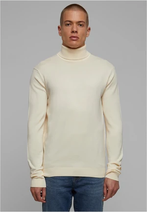 Knitted turtleneck whitesand