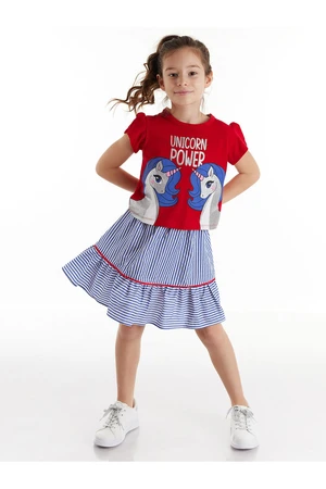 Denokids Unique Power Girls T-shirt Skirt Set