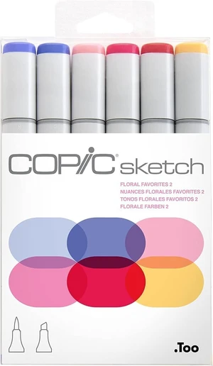 Copic Sketch Refill cerneală Floral Favorites 2 6 buc