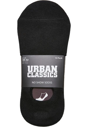 No Show Socks 10-Pack black