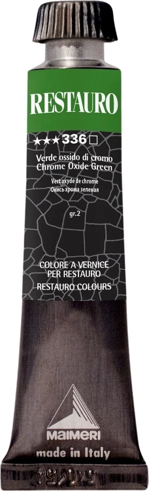 Maimeri Varnish Restauro Vopsea de restaurare Chrome Oxide Green 336 20 ml 1 buc