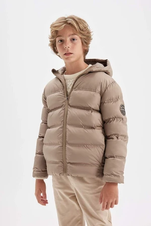 DEFACTO Boy's Water Repellent Hooded Coat