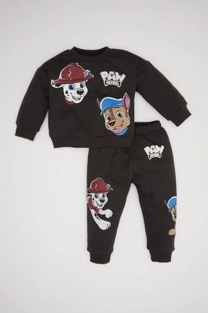 DEFACTO Baby Boy Paw Patrol Sweatshirt Tracksuit Bottom 2-Piece Set