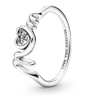 Pandora Okouzlující stříbrný prsten pro maminku 191149C01 54 mm