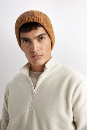 DEFACTO Men's Label Printed Beret