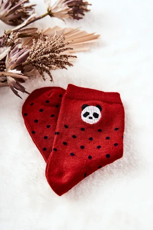 Children's socks In Body Panda Red