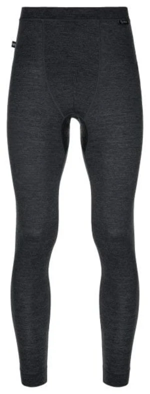 Men's merino wool thermal pants MAVORA BOTTOM-M black