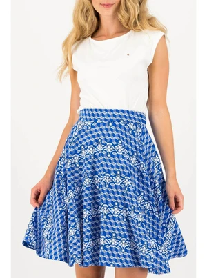 Blutsgeschwister modré sukňa Fullmoon Circle Skirt Zwaluw Zee