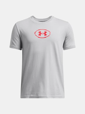 Under Armour UA B Slice Logo SS Triko Šedá