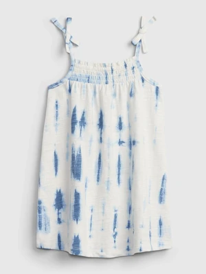 GAP Dětské šaty tie smock dress - Holky