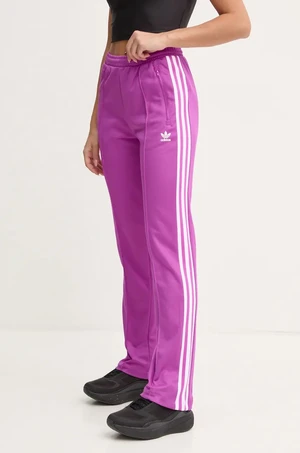 Tepláky adidas Originals Beckenbauer Track Pant fialová farba, s nášivkou, IY2225