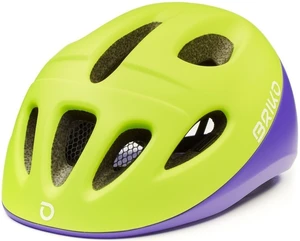 Briko Fury Matt Yellow Fluo Violet 50-54 Detská prilba na bicykel