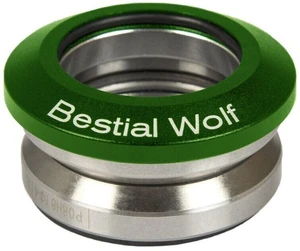 Bestial Wolf Integrated Green Scooter Headset