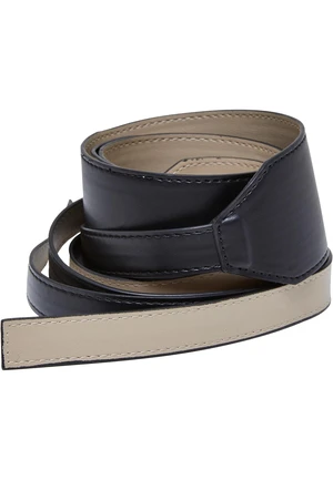 Synthetic leather strap black/warm sand