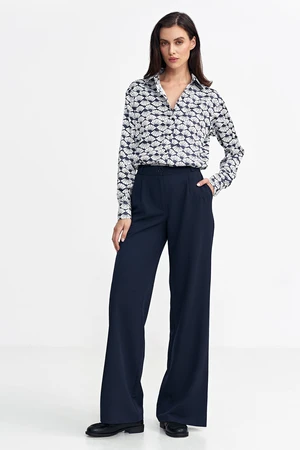 Nife Woman's Pants SD102 Navy Blue