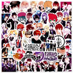 10/50Pcs Anime DIABOLIK LOVERS Game Stickers Pack Laptop Motorcycle Luggage Skateboard Fridge Guitar Waterproof Sticker Toys