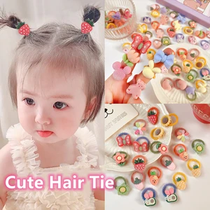 10PCS/Set Girls Cute Hair bands Elastic Rubber Band Headwear Hair Accessories Kids Cartoon Animals Headband Ornaments