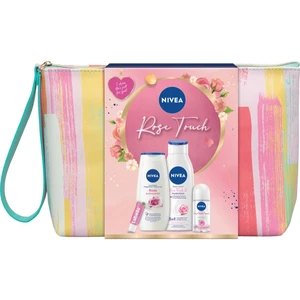 NIVEA Rose Touch darčeková sada (na tvár a telo)