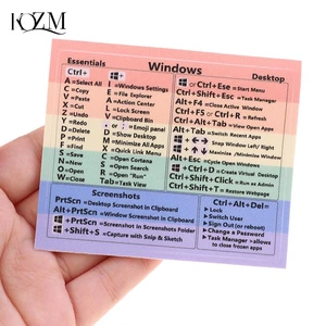 Windows PC Reference Keyboard Shortcut Sticker Adhesive For PC Laptop Desktop Rainbow Cheat Sheet Sticker