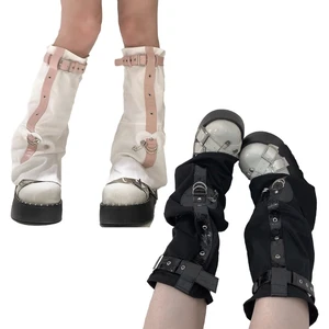 1Pair Leg Warmers For Girls Leg Warm Heaped Knee Socks Japanese Loose Boot Cover