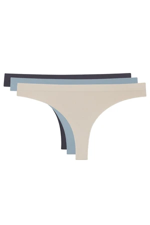 LOS OJOS 3 Pieces Seamless Thong Panties