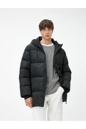 Koton Inflatable Coat Hooded, Pocket Detailed with Zipper.