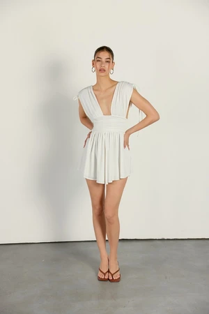 VATKALI Short Asymmetrical Dress White