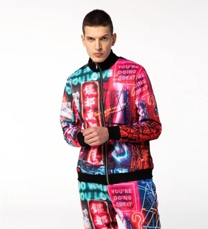 Mr. GUGU & Miss GO Man's Street Neon Track Jacket S-W-526 2413