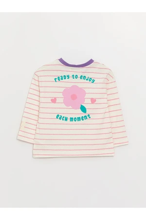 LC Waikiki Crew Neck Long Sleeve Striped Baby Girl T-Shirt