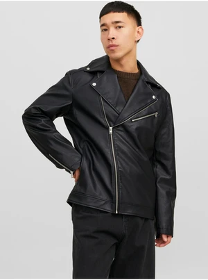 Black Mens Leatherette Jack & Jones Rocky Jack Jack - Men