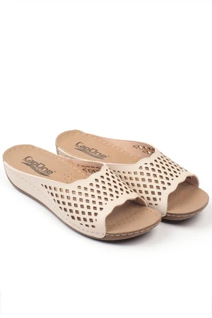 Capone Outfitters Mules - Beige - Flat