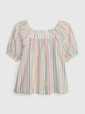 Pink and cream girly striped top GAP