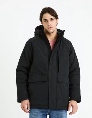 Black men's winter jacket Celio Fubern