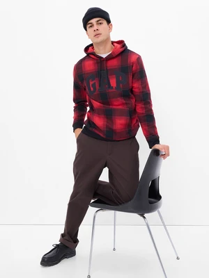 Checkered sweatshirt with GAP logo - Men