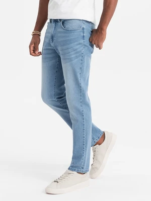 Ombre Men's denim pants SLIM FIT - light blue