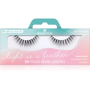 essence Light as a feather 3D faux mink umelé mihalnice 01 Light Up Your Life 2 ks